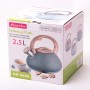 Чайник 2.5 л из нержавеющей стали со свистком Kamille 0680 (коричневый, серый, темно-серый) Чайник 2.5 л из нержавеющей стали со свистком Kamille 0680 (коричневый, серый, темно-серый)