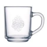 Кружка стеклянная прозрачная 250 мл Arcopal Floral P0847