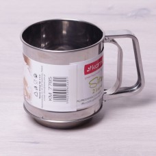 Кружка-сито для просеивания муки с двойным ситовым дном Kamille 7785