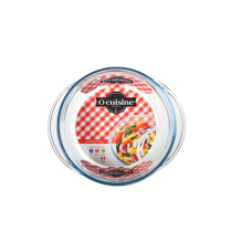 Кастрюля из жаропрочного стекла круглая с крышкой 3 л (2.2 л+0.8 л) 23 см O Cuisine Basic 208AC00