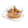 Кастрюля из жаропрочного стекла круглая с крышкой 3 л (2.2 л+0.8 л) 23 см O Cuisine Basic 208AC00