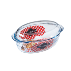 Кастрюля из жаропрочного стекла овальная с крышкой 3 л O Cuisine Basic 459AC00