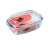 Кастрюля из жаропрочного стекла прямоугольная с крышкой 3 л O Cuisine Basic 465AC00