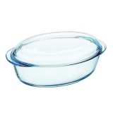 Кастрюля из жаропрочного стекла овальная 3.0+1.0 л 33х20см Pyrex Essentials 459A000
