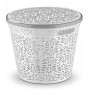 Корзина для вещей круглая с крышкой 15 л Miss Collection Lacy ABK-113