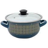 Кастрюля эмалированная 2.3 л Savasan Бирюза 1445 (6348884)