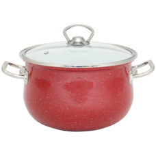 Кастрюля эмалированная 2.1 л Infinity Red 450B (6367506)