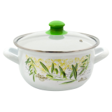 Кастрюля эмалированная 2.3 л Savasan Olive 7860 (6348876)