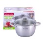 Кастрюля 2 л из нержавеющей стали с полыми ручками Kamille 4901