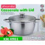 Кастрюля 2 л из нержавеющей стали с полыми ручками Kamille 4901