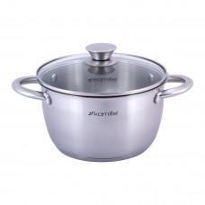 Кастрюля 2 л из нержавеющей стали с полыми ручками Kamille 4901