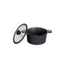 Кастрюля 3 л из литого алюминия с антипригарным покрытием Ringel Zitrone Black RG-2108-20 BL