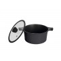 Кастрюля 5.2 л из литого алюминия с антипригарным покрытием Ringel Zitrone Black RG-2108-24/1 BL