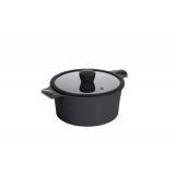 Кастрюля 5.2 л из литого алюминия с антипригарным покрытием Ringel Zitrone Black RG-2108-24/1 BL