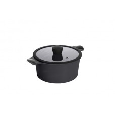 Кастрюля 5.2 л из литого алюминия с антипригарным покрытием Ringel Zitrone Black RG-2108-24/1 BL