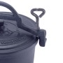Казан чугунный 7 л на ножках с крышкой и креплениями Kamille 4801V