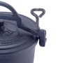 Казан чугунный 15л на ножках с крышкой и креплениями Kamille 4808V