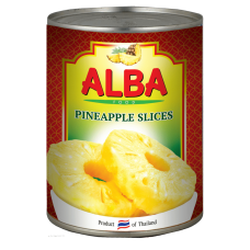 Ананасы кольцами в сиропе 580 мл Alba Food Ананасы кольцами в сиропе 580 мл Alba Food