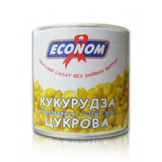 Кукуруза консервированная "Эконом" 340 г в жестяной банке ASP