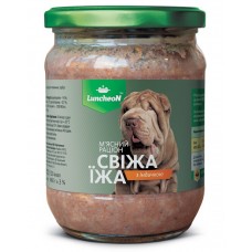 Мясной рацион Свежая Еда с индейкой 460 г для собак Luncheon (470)