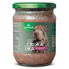 Мясной рацион Свежая Еда с курицей в нежном соусе 460 г для собак Luncheon (474)