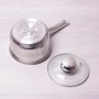 Ковш из нержавеющей стали 1.9 л Kamille 4526S со стеклянной крышкой