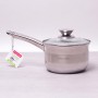 Ковш из нержавеющей стали 1.9 л Kamille 4526S со стеклянной крышкой