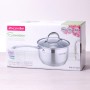 Ковш 1.8л из нержавеющей стали с крышкой Kamille 4716S