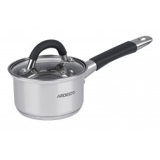 Ковш 0.8л (12см) из нержавеющей стали с крышкой Gemini Ardesto AR1908SS
