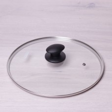 Крышка стеклянная 28см с металлическим ободком Kamille 0648L