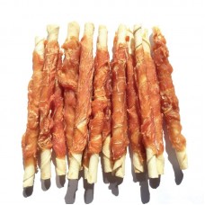 Лакомства для собак Крученое мясо курицы на прессованной кости 500 г Lucky Star RM001