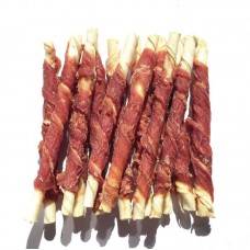 Лакомства для собак Крученое мясо утки на прессованной кости 500 г Lucky Star RM002