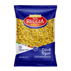 Макароны из твердых сортов пшеницы 500 г Reggia Pasta Ditali Rigati 54