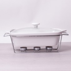 Мармит на металлической подставке Kamille 6403