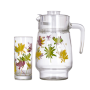 Набор для воды 7 предметов Luminarc Crazy Flowers N0802 (4621) Набор для воды 7 предметов Luminarc Crazy Flowers N0802 (4621)