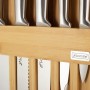 Набор ножей 5 шт из нержавеющей стали и подставка с доской Kamille 5168