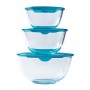 Миска для приготовления и хранения круглая 2 л 21 см Pyrex Prep&Store 180P000 с пластиковой крышкой