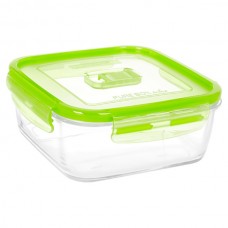Емкость для еды квадратная 1220 мл Luminarc Pure Box Active Green N0940