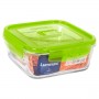 Емкость для еды квадратная 1220 мл Luminarc Pure Box Active Green N0940