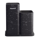 Подставка для ножей 21.5 см Ofenbach 100202 (черный мрамор)