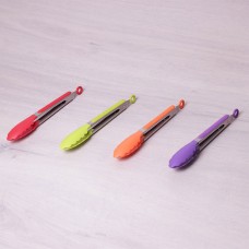 Щипцы нейлоновые 23см с ручками из нержавеющей стали Kamille 7514