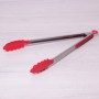 Щипцы нейлоновые 35.5см с ручками из нержавеющей стали Kamille 7516