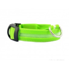 Ошейник светодиодный ширина 2.5 см (32-50 см) M Fox LED-M GREEN (зеленый)