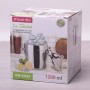 Ведро для льда с крышкой 1.2 л из нержавеющей стали с двумя ручками Kamille 4355