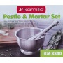 Ступка и пестик из нержавеющей стали для перца и специй Kamille 8840