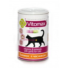 Витаминный комплекс Vitomax Бреверс с пивными дрожжами и чесноком для котов 300 таблеток (200046) Витаминный комплекс Vitomax Бреверс с пивными дрожжами и чесноком для котов 300 таблеток (200046)